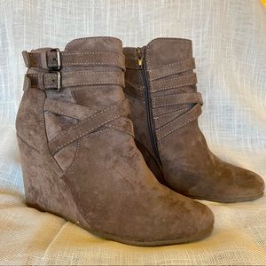 Madden NYC Brown Heeled Ankle Boots
